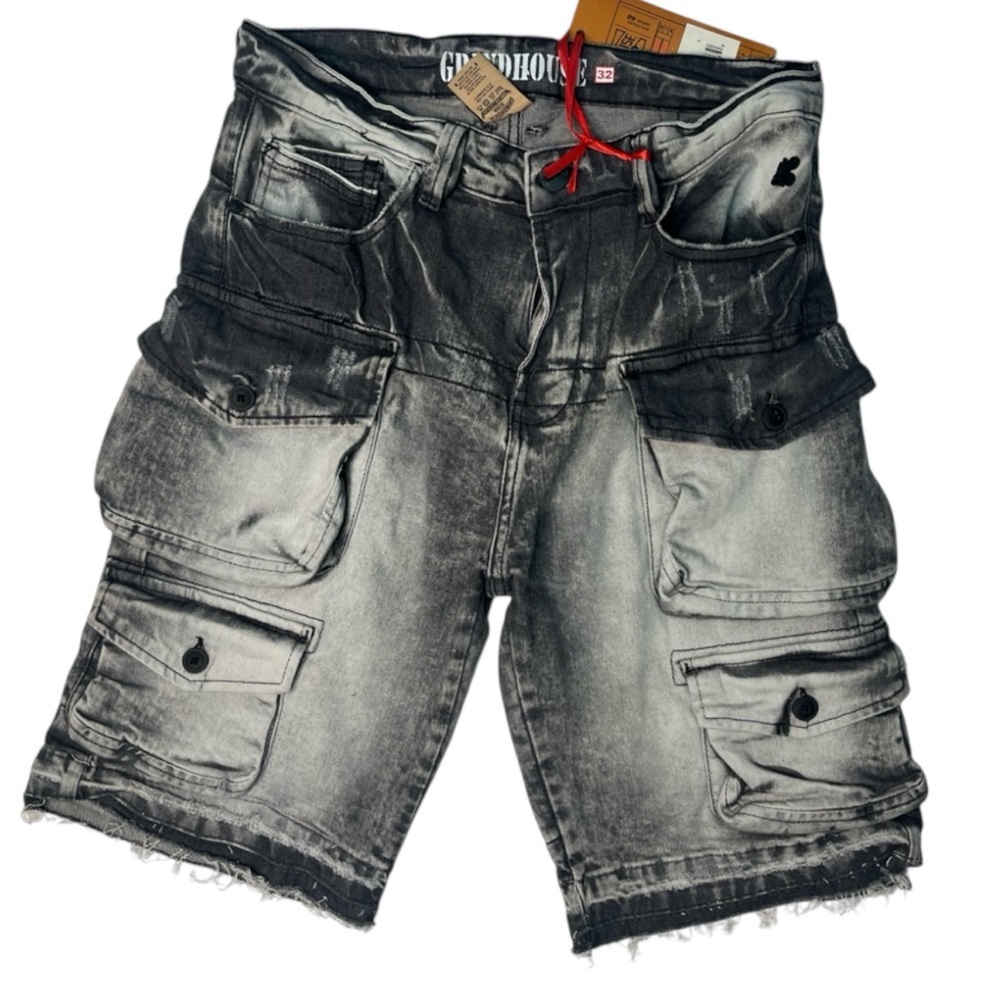 Stylish Black Denim Men Shorts